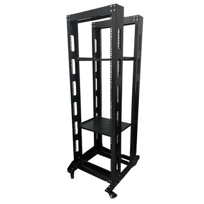 6U Heavy Duty 4 Post Open Frame Server Rack voor CCTV en outdoor netwerkorganisatie