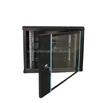 Stockproducten 9u 4u 6u 9u 12u Flat Network Cabinet Server Rack Cabinet Wand gemonteerd