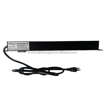 Zwart 8 Ways 20A Double-Break Switch American Standard Power Socket PDU voor Server Room