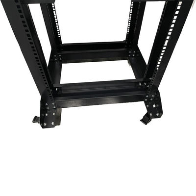6U Heavy Duty 4 Post Open Frame Server Rack voor CCTV en outdoor netwerkorganisatie