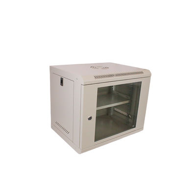 SPCC Koudgewalste stalen wandmontage Netwerk Server Rack 450*530*400 Gestoorde glazen deur