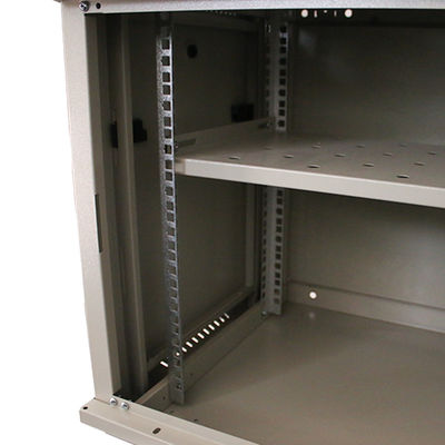 Grote voorraad dubbele sectie wandmontage 19 inch 9U server rack netwerkkas voor serverkamer