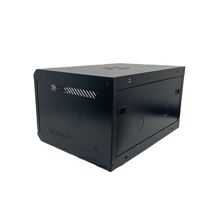 Private Mold 4U Wall Mount Network Server Cabinet met glazen deur en geventileerde behuizing