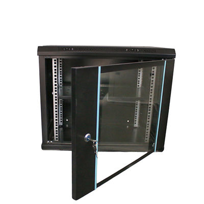 9U Data Center Server Rack Cabinet gemaakt van SPCC koudgewalst staal voor Office Network