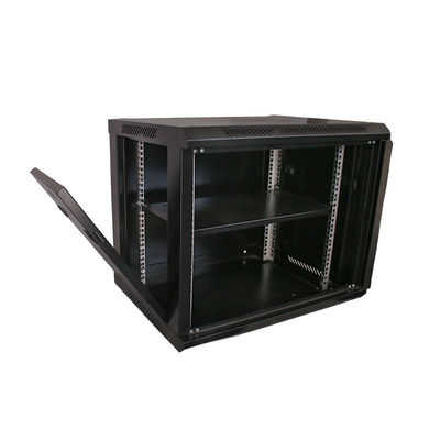 9U Data Center Server Rack Cabinet gemaakt van SPCC koudgewalst staal voor Office Network