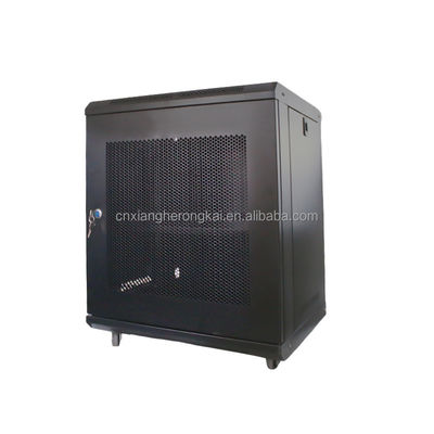 Twee slottoetsen 12U muur gemonteerd netwerk CCTV Server Rack Cabinet voor CCTV-project
