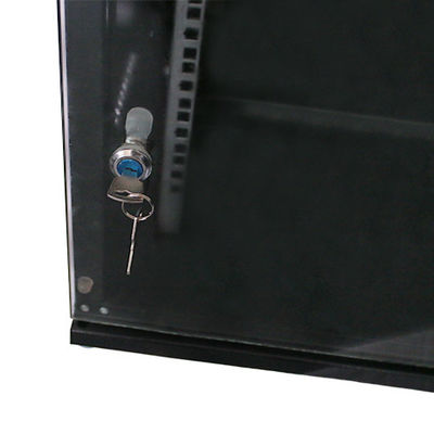 Wandmontage Glijdend 10U tot 22U Ethernet 19 inch Rack Cabinet met twee vergrendelingssleutels