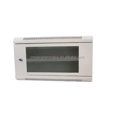 Mini Server Rack Glass Door Small DDF 6U Wall Mount Network Cabinet voor Data Wall Box