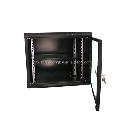 Wandmontage 9U netwerkkast OEM-server en dubbele sectie met twee vergrendelingstoetsen