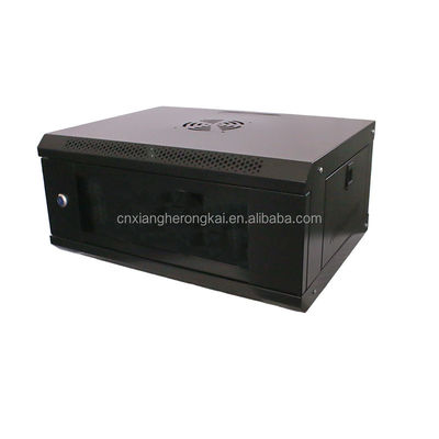 19' 'Cold Steel Rack Server Cabinet met geharmoniseerde glazen deur aanpasbare opties