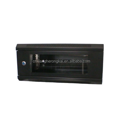 19' 'Cold Steel Rack Server Cabinet met geharmoniseerde glazen deur aanpasbare opties