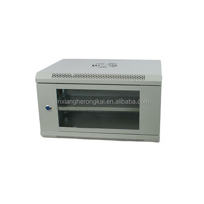 Standaard 19 inch 6U muur gemonteerd netwerk server rack kast in SPCC koudgewalst staal