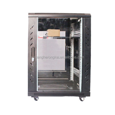 18u 22u 24u koudgewalst staal server rack netwerkkas met optionele OEM-service